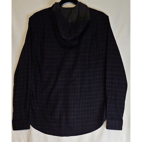 NWT Vince Mens Pullover Hooded 4button Light Weight Flannel XS - Picture 4 of 10